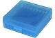 AMMO BOX 100 ROUND FLIP-TOP FOR 22 LR CLEAR BLUE