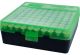 AMMO BOX 100 ROUND FLIP-TOP 38 TO 357 GREEN/BLACK