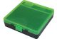 AMMO BOX 100 ROUND FLIP-TOP 40 10MM 45 ACP CLEAR GREEN/BLACK