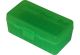 AMMO BOX 50 ROUND FLIP-TOP 38 TO 357 CLEAR GREEN