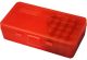 AMMO BOX 50 ROUND FLIP-TOP 38 TO 357 CLEAR RED