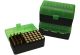 AMMO BOX 50 ROUND FLIP-TOP 243 308 WIN 220 SWIFT CLR GRN/BLK