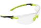 ALLEN ULTRX KEEN YOUTH SAFETY GLASSES LIME GREEN CLEAR LENS