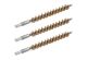 BORE TECH BRONZE RIFLE BORE BRUSH .25 CAL / 6.5MM (3PK)