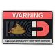 Tactical Innovations Canada Warning Sh*t Magnet Glow In The Dark PVC Morale Patch