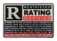 TIC PVC Morale Patch - Restricted Rated Warning, 2