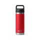 YETI Rambler Bottle with Chug Cap, 532 mL: Rescue Red