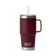 YETI Rambler Straw Mug with Straw Lid, 739 mL: Wild Vine Red