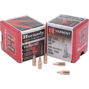 Hornady Bullet 22 Cal .224 55 Gr SP W/C