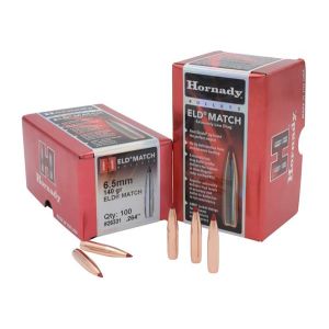 Hornady Bullet 6.5mm .264 140 Gr ELD Match (1-8