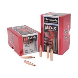 Hornady Bullet 6.5mm .264 143 Gr ELD-X (1-8