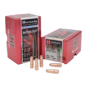 Hornady Bullet 30 Cal .308 180 Gr RN InterLock