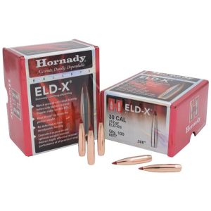 Hornady Bullet 30 Cal .308 212 Gr ELD-X (1-10