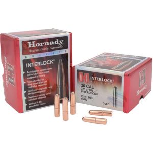 Hornady Bullet 30 Cal .308 220 Gr RN InterLock