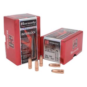 Hornady Bullet 303 Cal .312 174 Gr RN InterLock