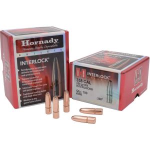 Hornady Bullet 338 Cal .338 250 Gr RN InterLock