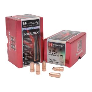 Hornady Bullet 35 Cal .358 200 Gr RN InterLock