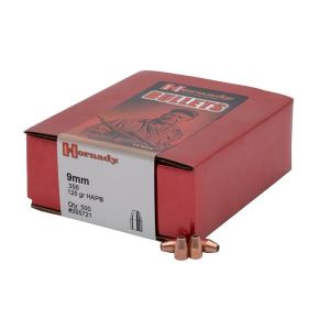 Hornady Bullet 9mm .356 125 Gr HAP (500)