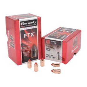 Hornady Bullet 38 Cal .357 140 Gr FTX