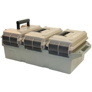 3-CAN AMMO CRATE 50 CAL DARK EARTH - ARMY GREEN