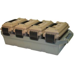 4-CAN AMMO CRATE 30 CAL DARK EARTH - ARMY GREEN