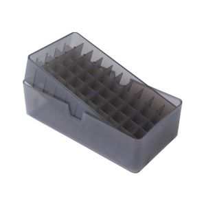 SLIP-TOPAMMOBOX 50RND SQUARE HOLE 38 TO 357 CLEARSMOKE