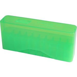 SLIP-TOP AMMO BOX 20 ROUND WSM 45-70 TO 30-30 CLEAR GREEN