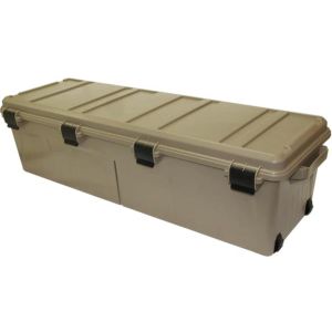 MTM WHEELED MOBILE GEAR CRATE W/ TRAY AND DIVIDER 