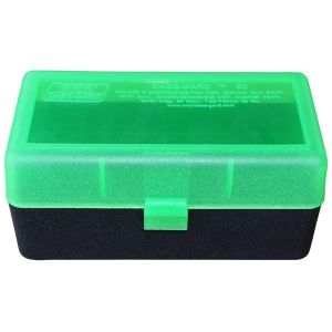 AMMO BOX 50 ROUND FLIP-TOP 300 WSM 45-70 7MM R SAUM GRN/BLK