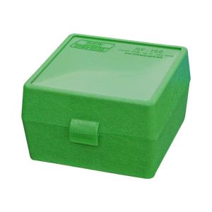 Ammo Box 100 Round Flip-Top 223 204 Ruger 6x47 - Green