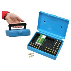 AMMO BOX 30 ROUND 22 LONG RIFLE RIMFIRE MATCH BLUE