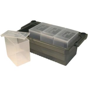 SHOTSHELL BOX CADDY WITH 3 EACH SS25-00 ARMY GREEN