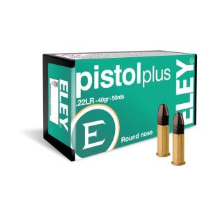 ELEY pistol plus 22 LR Ammunition 40 Gr