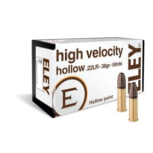 ELEY high velocity hollow-point 22 LR Ammunition 38 Gr