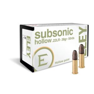 ELEY subsonic hollow-point 22 LR Ammunition 38 Gr