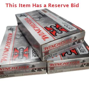 Winchester Super-X .270 Winchester, 130 Grain Power-Point, 20/Box, 3 Boxes, Lot #58831