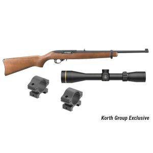 10/22 Ruger Rifle with Leupold Rimfire Scope Kit - Korth Exclusive