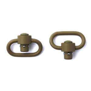 GROVTEC PSHBTNSWIVELS HVYDTY FLAT DARK EARTH CERAKOTE FINISH