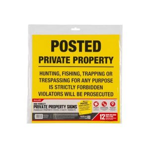 ALLEN POSTED NO TRESPASSING SIGN