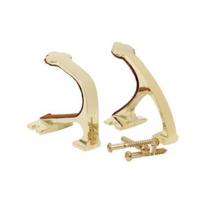 Allen Brass Wall Mount Gun Hanger Hook Set