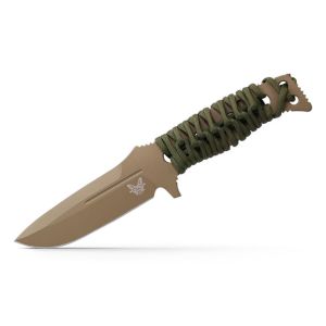 Benchmade 375FE-1 Fixed Adamas Knife, Flat Earth