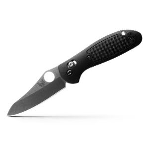 Benchmade 555-S30V Mini Griptilian Knife, Black Grivory, Sheepsfoot