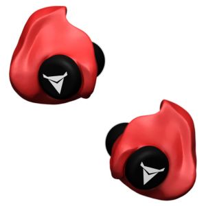 Decibullz Custom Molded Earplugs, 31dB NRR - Red