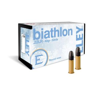 ELEY Biathlon Club Ammunition: 22 LR, 40 gr, RN, Model 03130