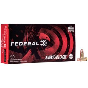 Federal American Eagle Handgun Ammunition: 25 Auto, 50 gr, FMJ, 760 fps, Model AE25AP