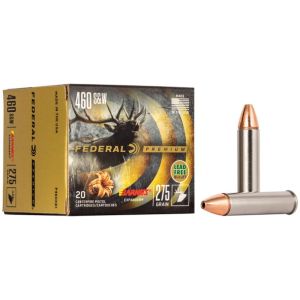 Federal Barnes Expander Handgun Ammunition: 460 S&W, 275 gr, BE, 1800 fps, Model P460XB1