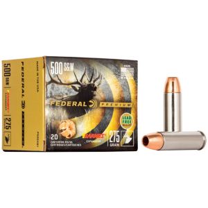 Federal Barnes Expander Handgun Ammunition: 500 S&W Mag, 275 gr, BE, 1660 fps, Model P500XB1