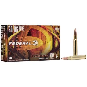 Federal Fusion Rifle Ammunition: 30-06 Springfield, 150 gr, FSP, 2700 fps, Model F3006FS1