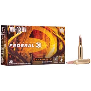 Federal Fusion Rifle Ammunition: 7mm-08 Rem, 140 gr, FSP, 2850 fps, Model F708FS1