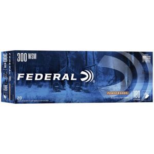 Federal Power-Shok Rifle: 300 WSM, 180 gr, JSP, 2980 fps, Model 300WSMC